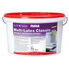 Матовая латексная краска PUFAS Matt-Latex Classic