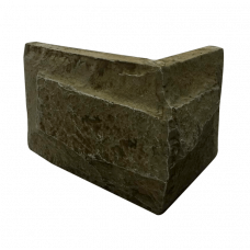 Декоративный камень Акко Серый Мрамор угловой (1,14 пог. м)