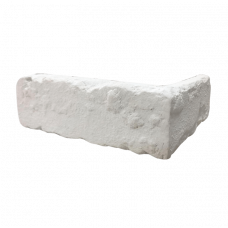 Декоративный камень Голицынский кирпич Белый угловой (0,5 пог. м)