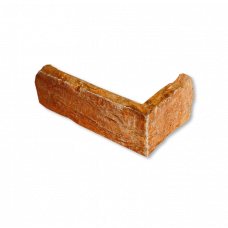 Декоративный камень Старинный Кирпич Терракотовый угол (0,84 пог. м)