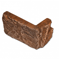 Декоративный камень Танвальд Бордовый угол (0,76 пог. м)