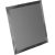 Зеркальная плитка квадратная графитовая с фацетом матовая 10 мм (300x300 мм) (шт.)