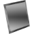 Зеркальная плитка квадратная графитовая с фацетом 10 мм (100x100 мм) (шт.)
