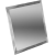 Зеркальная плитка квадратная серебряная с фацетом 10 мм (120x120 мм) (шт.)