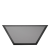 Зеркальная плитка графитовая Полусота с фацетом матовая 10 мм (200x86 мм) (шт.)