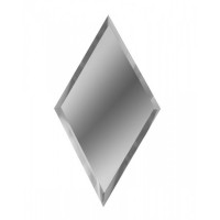 Зеркальная плитка серебряная Ромб 10 мм (200x340 мм) (шт.)