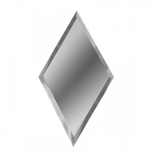 Зеркальная плитка серебряная Ромб 10 мм (200x340 мм) (шт.)
