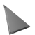 Зеркальная плитка треугольная графитовая с фацетом матовая 10 мм (250x250 мм) (шт.)