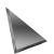 Зеркальная плитка треугольная графитовая с фацетом 10 мм (180x180 мм) (шт.)